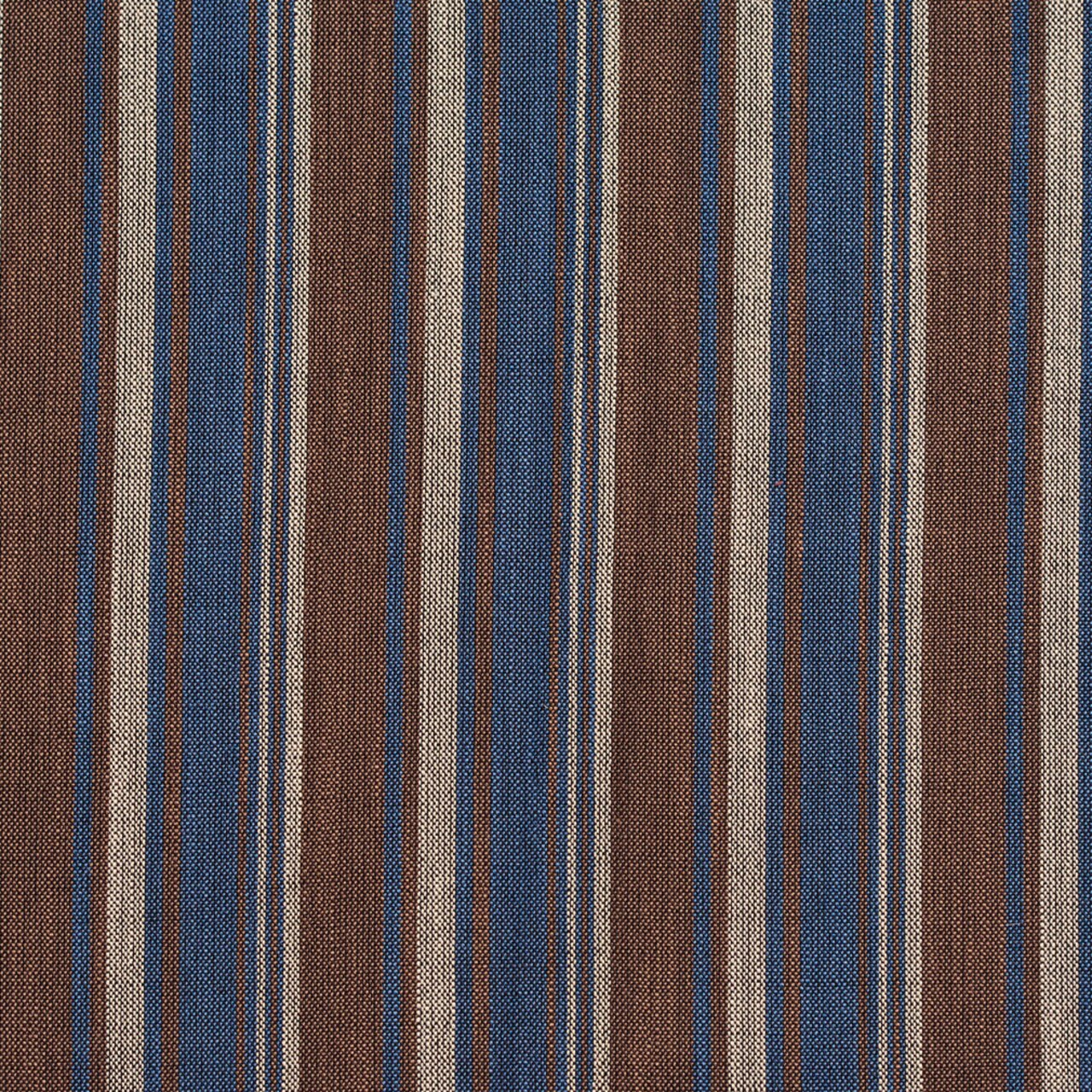 Indigo Stripe - Blue,Brown Stripe Upholstery Fabric 54 Inches"